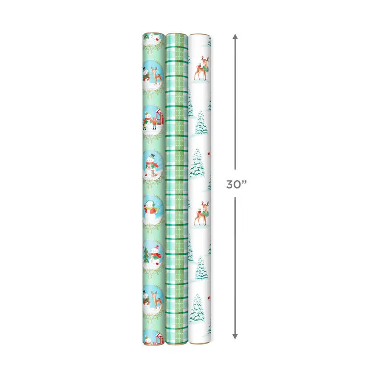 Hallmark Pastel Christmas Prints 3-Pack Wrapping Paper, 120 Sq. Ft. 7 Hallmark Pastel Christmas Prints 3-Pack Wrapping Paper, 120 Sq. Ft. - Image 7
