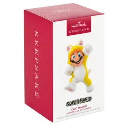 Hallmark Nintendo Super Mario™ Powered Up With Mario Cat Ornament -Hot Sale Hallmark Store Super Mario Cat Keepsake Ornament 1899QXR8199 04