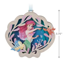 Hallmark Disney The Little Mermaid Ariel And Friends Papercraft Ornament -Hot Sale Hallmark Store The Little Mermaid and Friends Keepsake Ornament 1999QXD6579 03