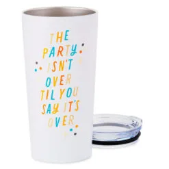 Hallmark The Party Isn't Over Stainless Steel Tumbler, 20 Oz. -Hot Sale Hallmark Store The Party Isnt Over Travel Ceramic Mug 1BIR1264 03