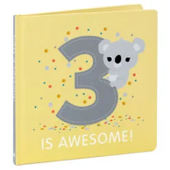 Hallmark Three Is Awesome! Birthday Book