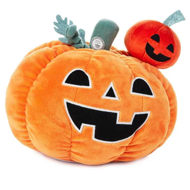 Hallmark Tricks Or Treats Pumpkins Singing Plush With Motion, 8.5" 1 Hallmark Tricks Or Treats Pumpkins Singing Plush With Motion, 8.5"