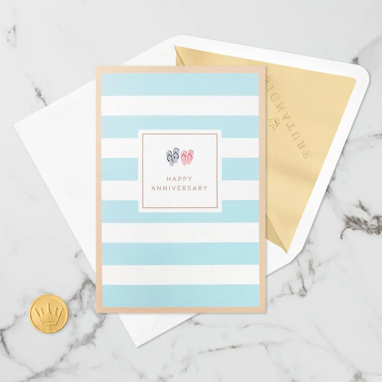 Hallmark Tropical Beach Scene 3D Pop-Up Anniversary Card 4 Hallmark Tropical Beach Scene 3D Pop-Up Anniversary Card - Image 4