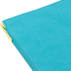 Hallmark Turquoise Faux Leather Notebook With Pen -Hot Sale Hallmark Store Turquoise Faux Leather Notebook With Pen 1HWJ7041 05