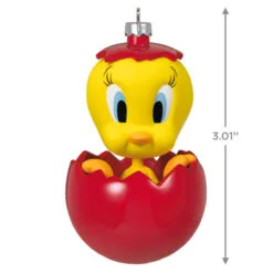 Hallmark Looney Tunes™ Tweety™ Chwistmas Surprise Ornament -Hot Sale Hallmark Store Tweety Bird in Red Ball Keepsake Ornament 1899QXI6047 03