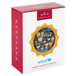 Hallmark UNICEF Every Color Of Amazing Papercraft Ornament -Hot Sale Hallmark Store UNICEF Children of World Keepsake Ornament 1999QXI7497 04