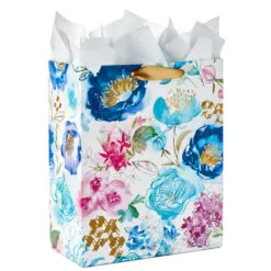 Hallmark 13" Watercolor 3-Pack Assorted Gift Bags With Tissue -Hot Sale Hallmark Store Watercolor 3Pack Assorted Large Gift Bags Tissue 5EGB6367 06