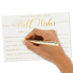 Hallmark Wedding Advice And Well Wishes Note Cards, Pack Of 24 -Hot Sale Hallmark Store Wedding Advice and Well Wishes Note Cards 1SOM3845 04