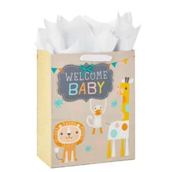 Hallmark 13" Welcome Baby 3-Pack Assorted Gift Bags With Tissue -Hot Sale Hallmark Store Welcome Baby 3Pack Assorted Large Gift Bags Tissue 5EGB6421 07