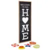 Hallmark Welcome Home Front Porch Sign With Seasonal Decorations, 16.5x47.25