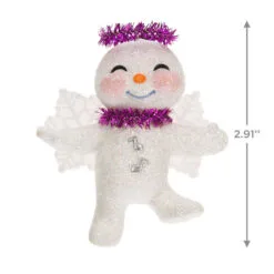 Hallmark Snow Angel Ornament -Hot Sale Hallmark Store White and Pink Glittery Snow Angel Keepsake Ornament 1399QGO2749 03