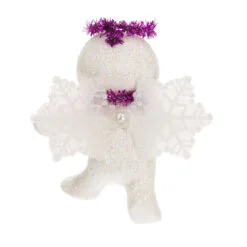 Hallmark Snow Angel Ornament -Hot Sale Hallmark Store White and Pink Glittery Snow Angel Keepsake Ornament 1399QGO2749 06