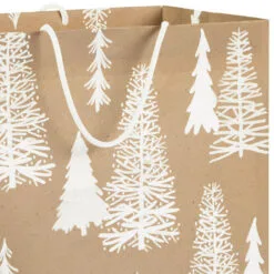 Hallmark Christmas Kraft 8-Pack Holiday Gift Bags, Assorted Sizes And Designs -Hot Sale Hallmark Store White on Kraft Paper Assortment Christmas Gift Bags 5XGB1417 04
