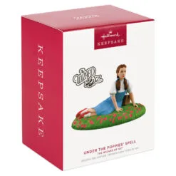 Hallmark The Wizard Of Oz™ Under The Poppies' Spell Ornament 9 Hallmark The Wizard Of Oz™ Under The Poppies' Spell Ornament -Hot Sale Hallmark Store Wizard of Oz Dorothy in Poppies Keepsake Ornament 2199QXI6107 04