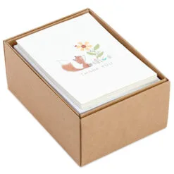 Hallmark Woodland Animals Assorted Blank Thank-You Notes, Box Of 48