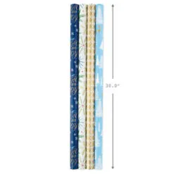Hallmark Woodland Charm 4-Pack Holiday Wrapping Paper Assortment, 120 Sq. Ft. -Hot Sale Hallmark Store Woodland Charm Holiday Wrapping Paper Assortment 5JXW1041 08