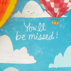 Hallmark 16" Hot Air Balloons Pop-Up Jumbo Goodbye Card 11 Hallmark 16" Hot Air Balloons Pop-Up Jumbo Goodbye Card -Hot Sale Hallmark Store Youll Be Missed Balloon Goodbye Card 1499CBG1018 03