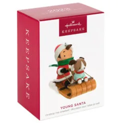 Hallmark Young Santa Ornament 9 Hallmark Young Santa Ornament -Hot Sale Hallmark Store Young Santa With Dog Keepsake Ornament 2199QXR8117 04
