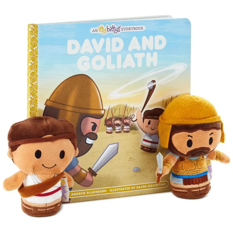 Hallmark Itty Bittys® David And Goliath Plush And Storybook Set 1 Hallmark Itty Bittys® David And Goliath Plush And Storybook Set