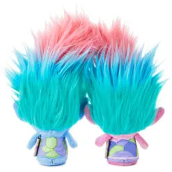 Hallmark Itty Bittys® DreamWorks Animation Trolls World Tour Satin And Chenille Plush, Set Of 2 -Hot Sale Hallmark Store itty bittys Trolls World Tour Satin Chenille Stuffed Animals Set 1KDD1982 03